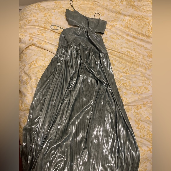 Jonathan Simkhai Daisy Plisse Maxi Dress Willow - Picture 12 of 12